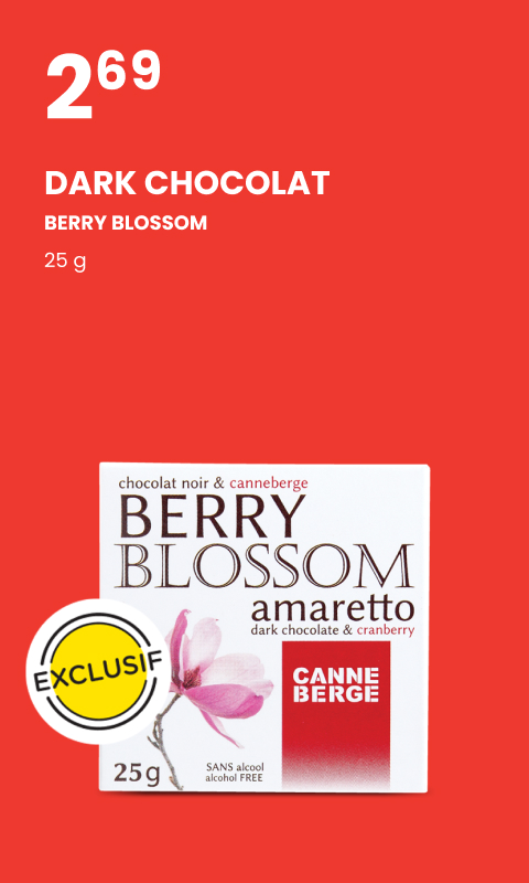 Berry blossom dark chocolat