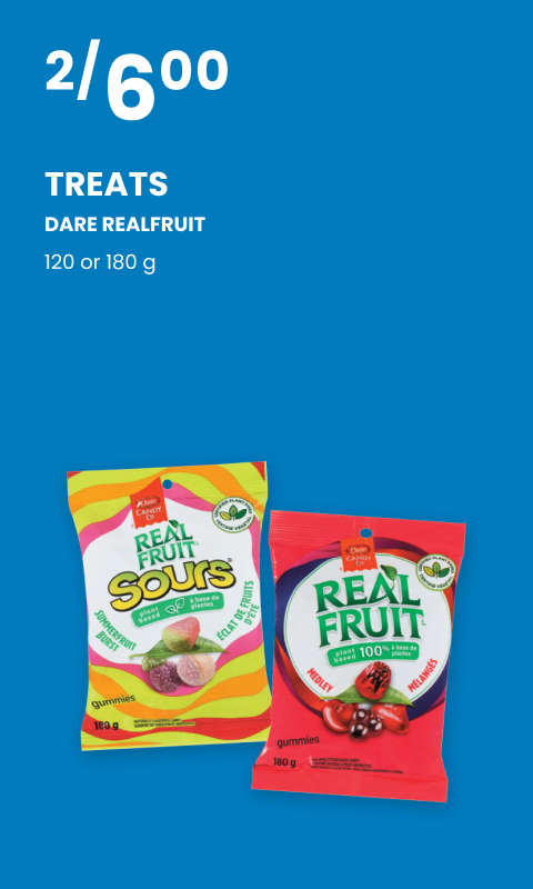 Dare realfruit treats